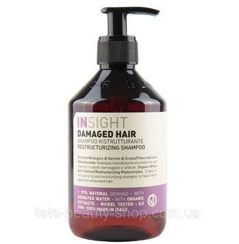 Шампунь восстанавливающий Insight Damaged Hair Resctructurizing Shampoo, 400мл 3678 фото