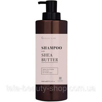 Бессульфатный шампунь с маслом ши для блеска волос Clever Cosmetics Glossy Line Shampoo, 1000мл GL512896 фото
