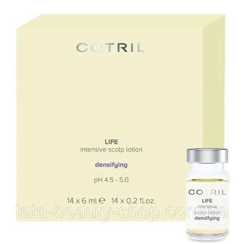 Интенсивный уплотняющий лосьон Cotril LIFE DENSIFYING INTENSIVE SCALP LOTION, 14x6мл 2558442923 фото