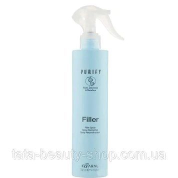 Спрей-филлер для волос с кератином и гиалуроновой кислотой Kaaral Purify Filler Spray, 300мл 1256 фото