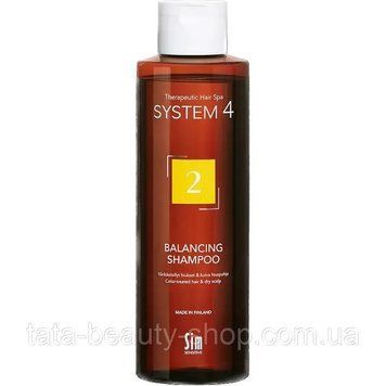 Шампунь для сухих, окрашенных и поврежденных волос Sim Sensitive System 4 №2 Balancing Shampoo, 250мл 11334 фото