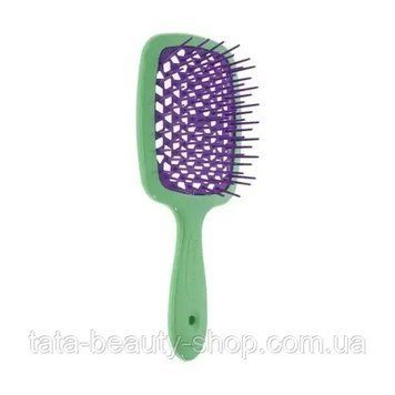 Расческа для волос Janeke 1830 Superbrush The Original Italian зеленая с фиолетовым 1872103877 фото