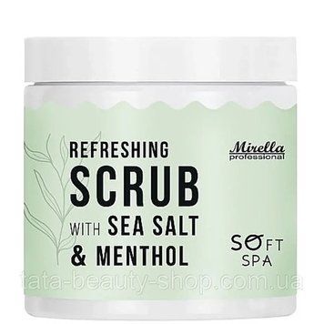Освежающий скраб с морской солью и ментолом Mirella Soft Spa Refreshing Scrub With Sea Salt & Menthol, 500мл 515712 фото