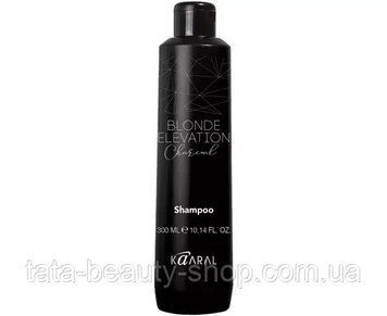 Черный угольный шампунь для осветленных волос Kaaral Blonde Elevation Charcoal Shampoo, 300мл BE1089 фото