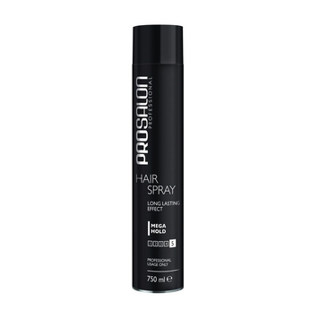 Лак для волосся Prosalon Professional Hair Spray Mega Hold Long Lasting Effect екстрасильної фіксації, 750 г 1110 фото