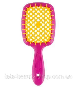 Расческа для волос Janeke 1830 Superbrush The Original Italian розовый с желтым 1939284439 фото