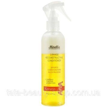 Двухфазный кондиционер для поврежденных волос с термозащитой Mirella Professional Keratin 2-Phase Conditioner 1971 фото