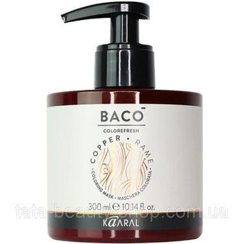 Тонирующая маска для волос Kaaral Baco Colorefresh Mask, 300мл Copper - Мідний 2577439926 фото
