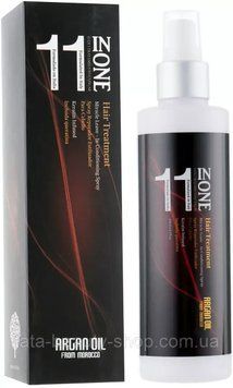 Спрей 11 в 1 для восстановления волос Clever Hair Cosmetics Argan Oil & Keratin, 250ml MA70568 фото