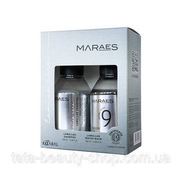 Ламелярный шампунь и ламелярная вода Kaaral Maraes Lamino Care, 100мл+100мл TKMLISS фото