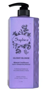 Кондиционер для нейтрализации желтизны Glossy Blonde Saphira 1000 мл  Sap21388 фото