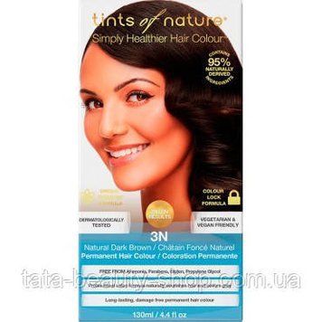 Органическая краска для волос Tints of Nature. Organic 3N Темный шатен 2470484070 фото