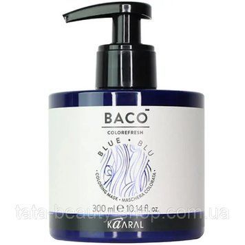 Тонирующая маска для волос Kaaral Baco Colorefresh Mask, 300мл Blue - Блакитний 2577439927 фото