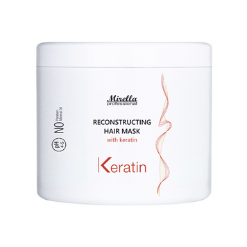 Маска, що відновлює, з кератином Mirella Professional Keratin Reconstructing Hair Mask, 500 мл MI129 фото