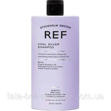 Серебряный шампунь для нейтрализации желтизны REF Cool Silver Shampoo 285мл 25420 фото