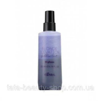 Двухфазный несмываемый спрей для осветленных волос Kaaral Blonde Elevation Yellow Out Bi-phase Spray, 200ml BE1080 фото