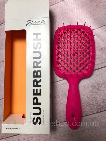 Расческа для волос Janeke 1830 Superbrush The Original Italian Малинова 1789814384 фото