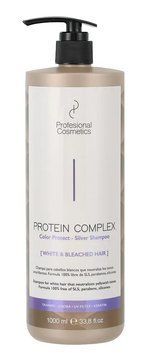 Шампунь для нейтралізації жовтизни Profesional Cosmetics Protein Complex Silver Shampoo 1000 мл 2705 фото