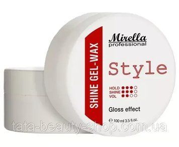 Блестящий гель-воск для укладки волос Mirella Professional Style Shine Gel-wax, 100мл MI141 фото