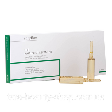 Ампулы против выпадения волос Sergilac The Hair loss Treatment, 12шт 10мл serg0176/1002 фото