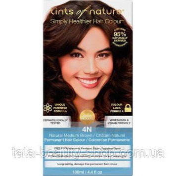 Органическая краска для волос Tints of Nature. Organic 4N Средний шатен 2470486070 фото