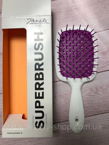 Расческа для волос Janeke 1830 Superbrush The Original Italian белая с фукцией 1789817911 фото