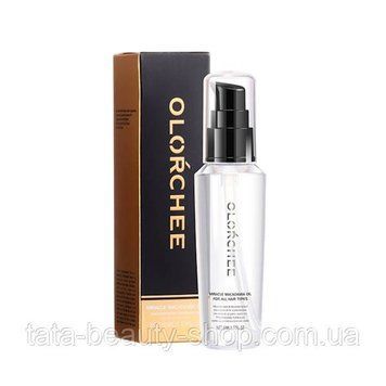 Несмываемое масло-сыворотка для волос Olorchee Miracle Macadamia Oil, 50мл 2578481999 фото