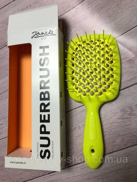 Расческа для волос Janeke 1830 Superbrush The Original Italian желтый 1789818180 фото