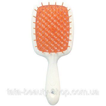 Расческа для волос Janeke 1830 Superbrush The Original Italian белая с морковным 1789818349 фото