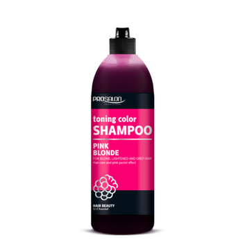 Тонувальний шампунь PINK BLONDE для світлого і сивого волосся Prosalon Hair Care Shampoo 500 мл 1919 фото