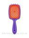 Гребінець для волосся Janeke 1830 Superbrush The Original Italian фіолетово-жовтогаряча 1789821037 фото