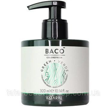 Тонирующая маска для волос Kaaral Baco Colorefresh Mask, 300мл Green - Зелений 2577439929 фото