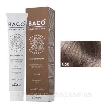 Стойкая крем-краска для волос Kaaral Baco Permanent Hair Color, 100мл 8.25 світлий блондин червоно-фіолетовий 2586969899 фото
