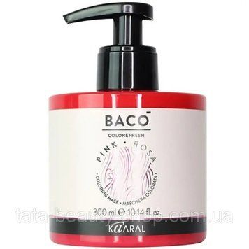 Тонирующая маска для волос Kaaral Baco Colorefresh Mask, 300мл Pink - Рожевий 2577439924 фото