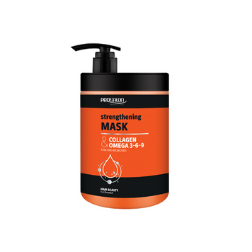 Укрепляющая маска для тонких волос COLLAGEN + OMEGA 3-6-9 Prosalon 1000 мл 3906 фото