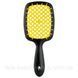 Гребінець для волосся Janeke 1830 Superbrush The Original Italian чорний з жовтим 1820869242 фото