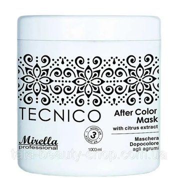 Маска для волос после окрашивания с цитрусовым экстрактом Mirella Professional After Color Mask, 1000мл MI133 фото