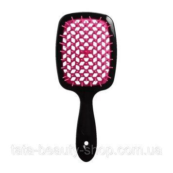 Расческа для волос Janeke 1830 Superbrush The Original Italian черная с малиновым 1872049546 фото
