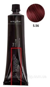 Крем-краска для волос SERGILAC, 120мл №5.56 світло коричневий червоний махагон 2331567564 фото