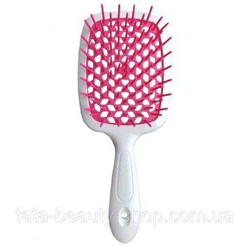 Расческа для волос Janeke 1830 Superbrush The Original Italian белая с малиной 1872055287 фото